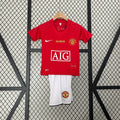 CAMISOLA MANCHESTER UNITED I ESPECIAL FINAL CHAMPHIONS LEAGUE 07/08 CONJUNTO INFANTIL (RETRO)