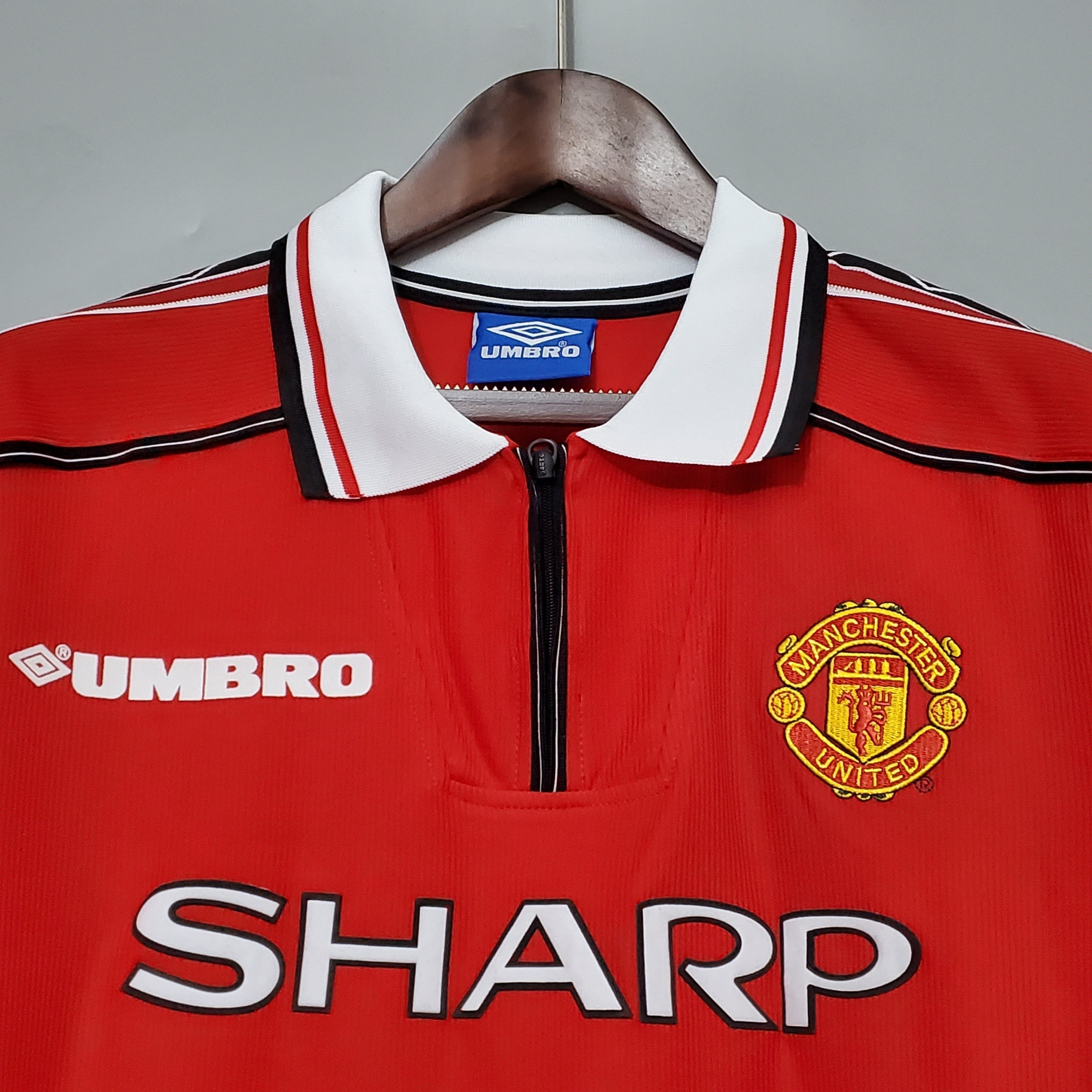 CAMISOLA MANCHESTER UNITED I 98/99 homem (RETRO) MANGA LONGA