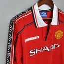 CAMISOLA MANCHESTER UNITED I 98/99 homem (RETRO) MANGA LONGA