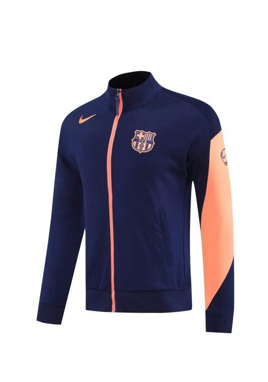 BARCELONA FATO DE TREINO 2526 – UNISSEX  AZUL MARINHO E LARANJA