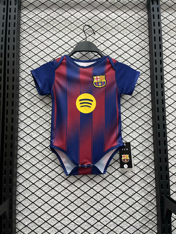 Body Camisola Barcelona 25/26 Bebé – Equipamento Principal Blaugrana