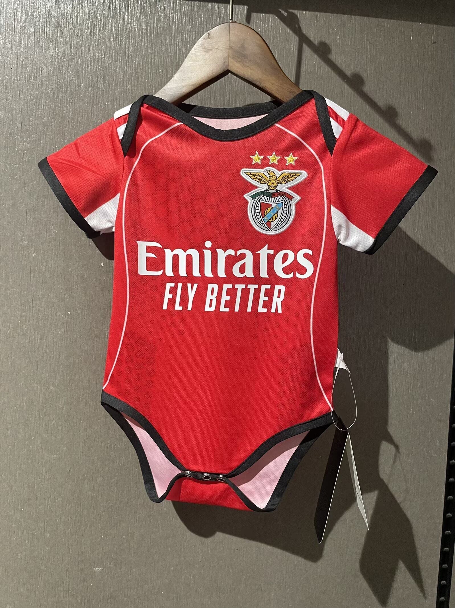Body Camisola Benfica 25/26 Bebé – Equipamento Principal Vermelho