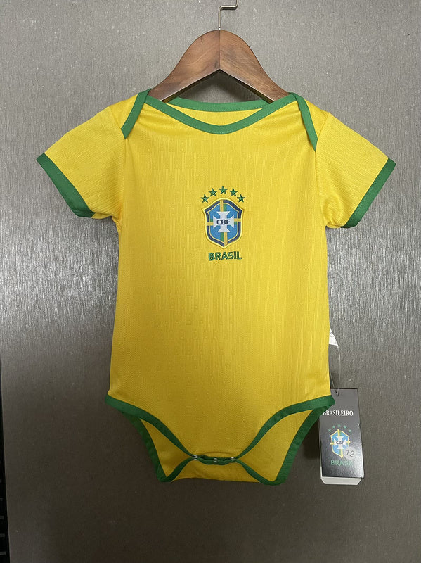 Body Camisola Brasil 25/26 Bebé – Equipamento Principal Amarelo