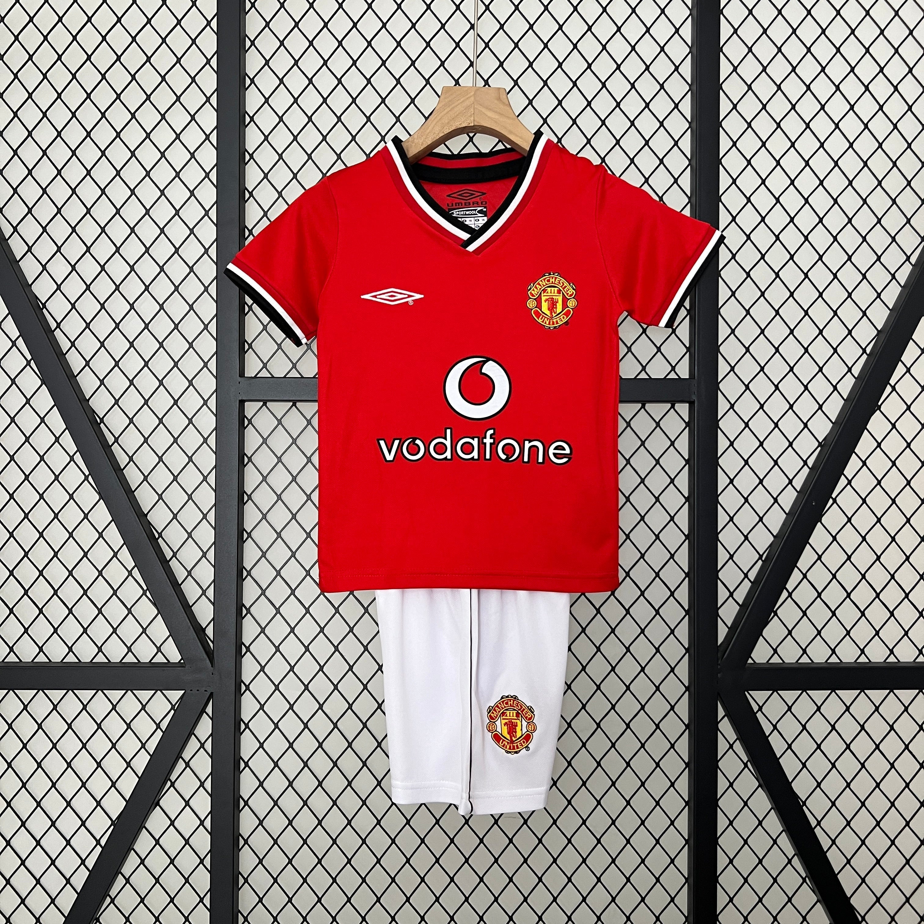 CAMISOLA MANCHESTER UNITED I 00/01 CONJUNTO INFANTIL (RETRO)