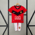 CAMISOLA MANCHESTER UNITED I 09/10 CONJUNTO INFANTIL (RETRO)