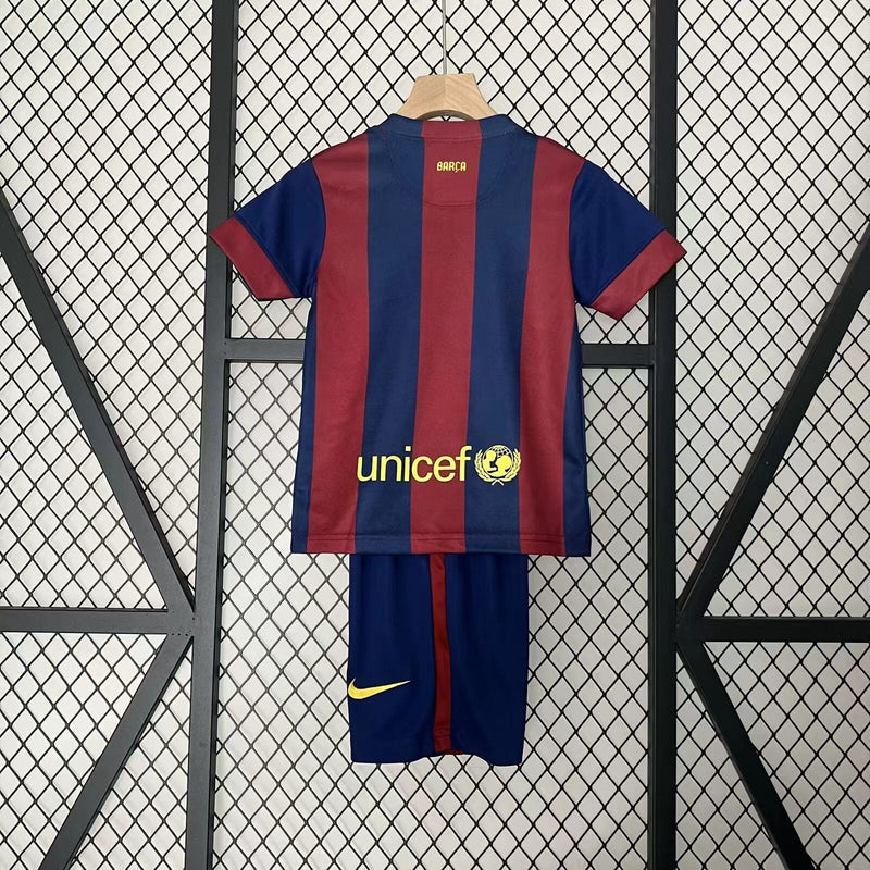 CAMISOLA BARCELONA I 1415 CONJUNTO INFANTIL (RETRO)  KIT OFICIAL NIKE