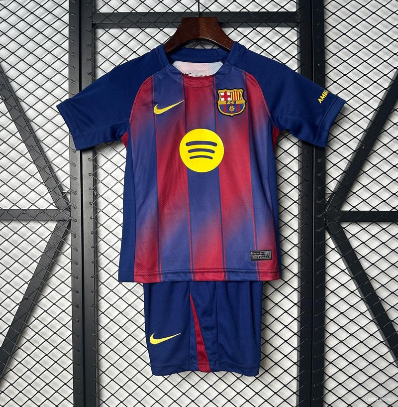CAMISOLA BARCELONA I 25/26 CONJUNTO INFANTIL