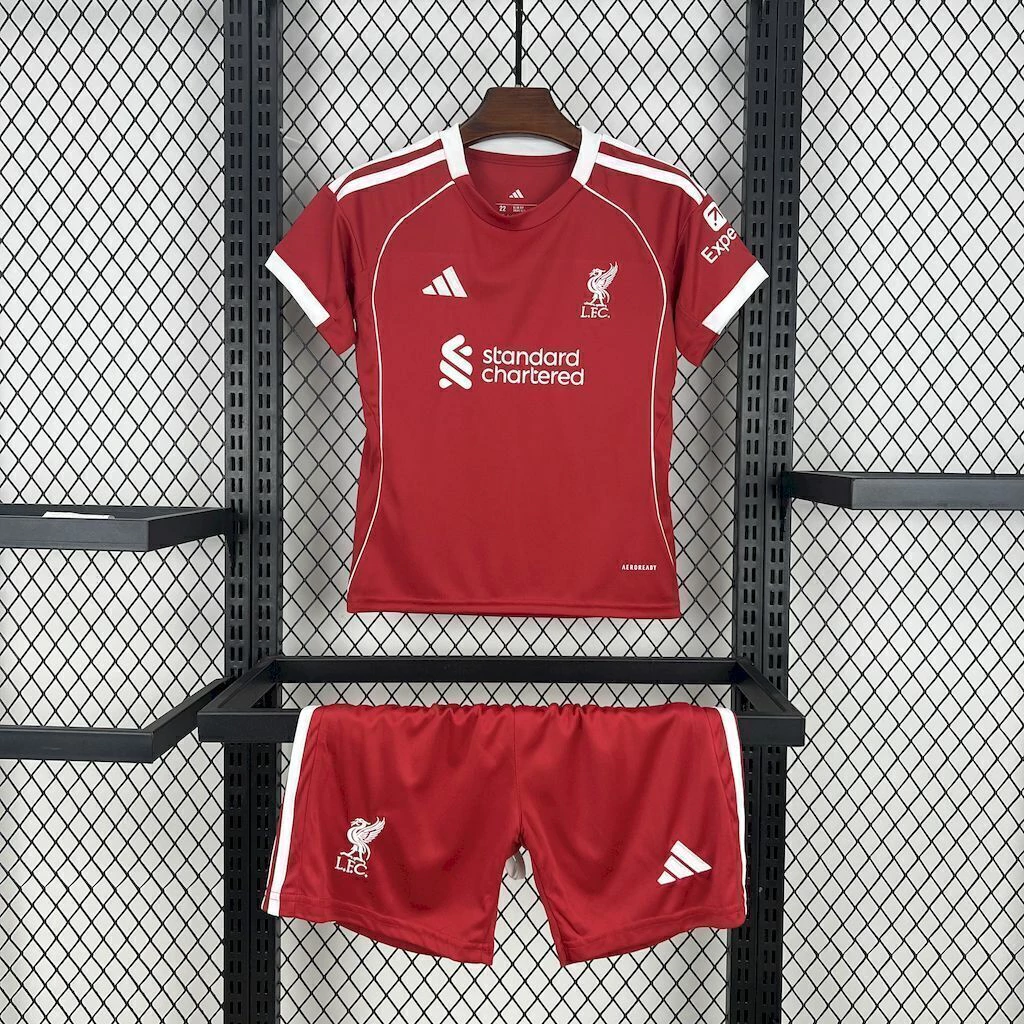 CAMISOLA LIVERPOOL HOME 25/26 – CONJUNTO INFANTIL