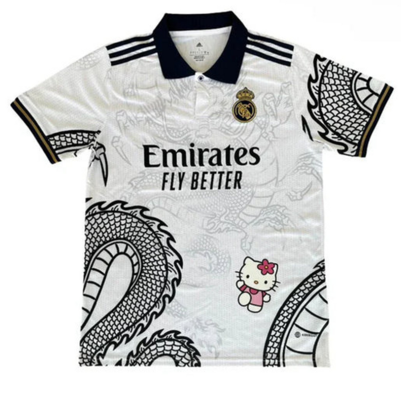 CAMISOLA REAL MADRID HELLO KITTY BRANCA