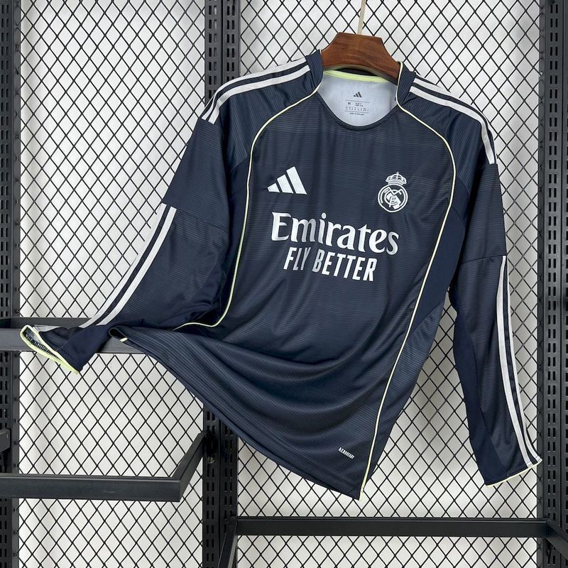 CAMISOLA REAL MADRID II 2526 MANGA LONGA  UNIFORME RESERVA ADIDAS