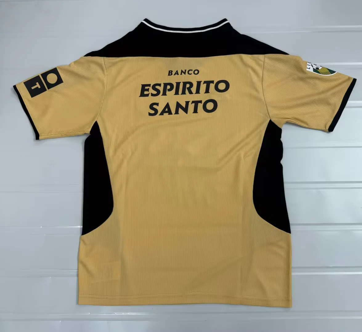 CAMISOLA SPORTING CP ALTERNATIVA II 03/04 – RETRO MASCULINA DOURADA REEBOK