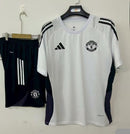 CONJUNTO TREINO MANCHESTER UNITED BRANCO 25 26 - COM MANGAS