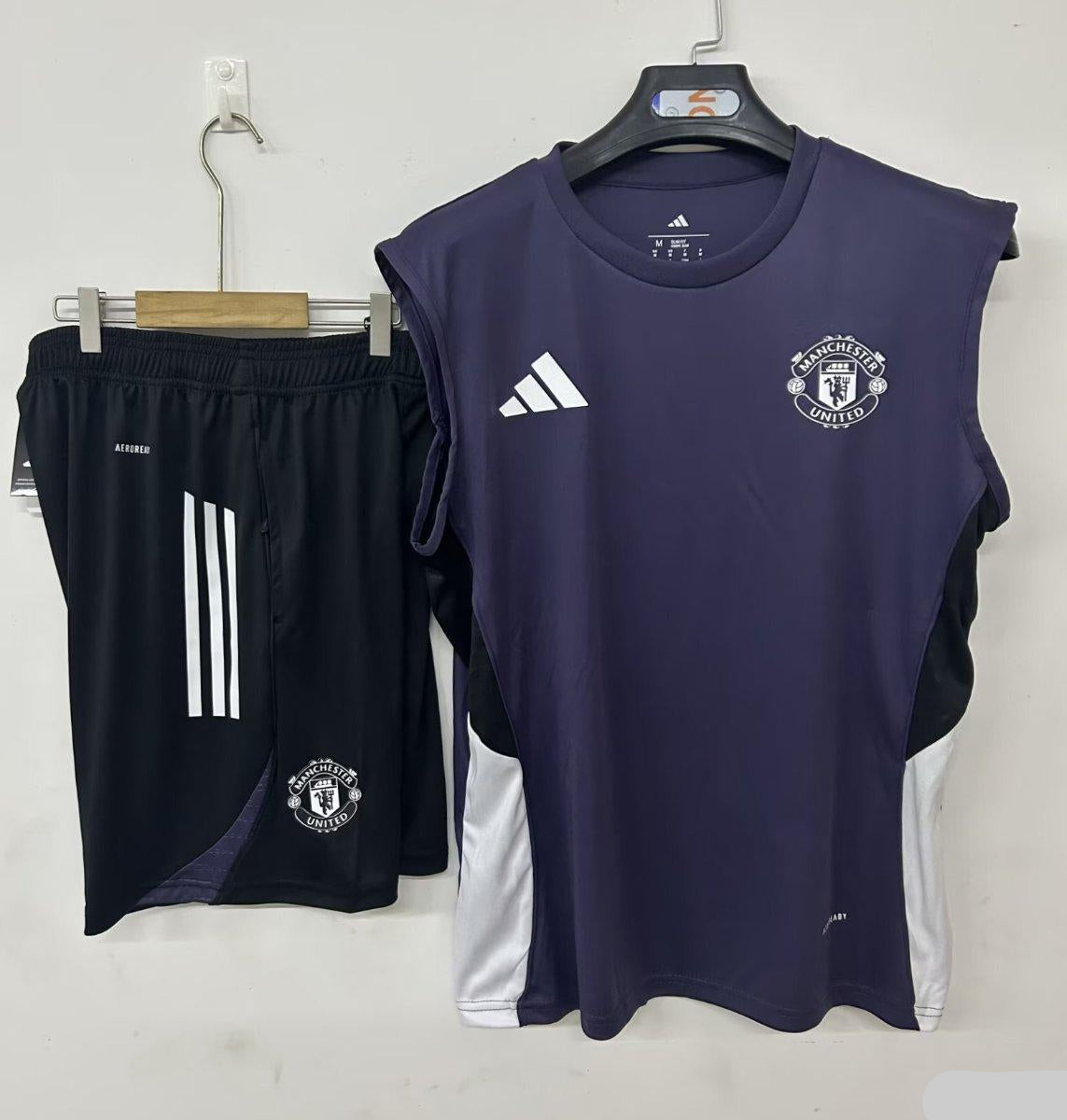 CONJUNTO TREINO SEM MANGAS MANCHESTER UNITED I 25 26 - HOMEM