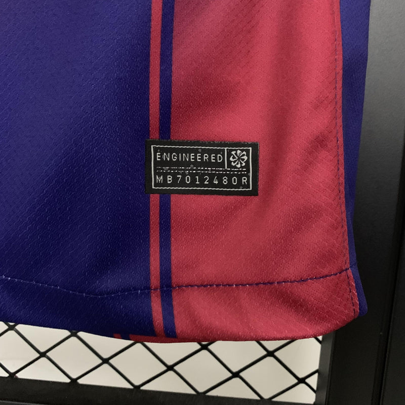 Camisola Barcelona I 25/26 Homem – Modelo Principal Azul e Grená