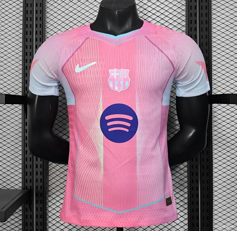 Camisola Barcelona Rosa 25/26 Homem | Edição Especial Jogador