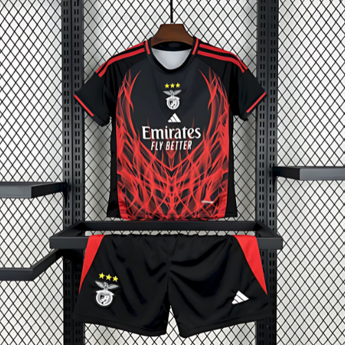 Camisola Benfica Edição Especial 25/26 – Conjunto Infantil (Preto)