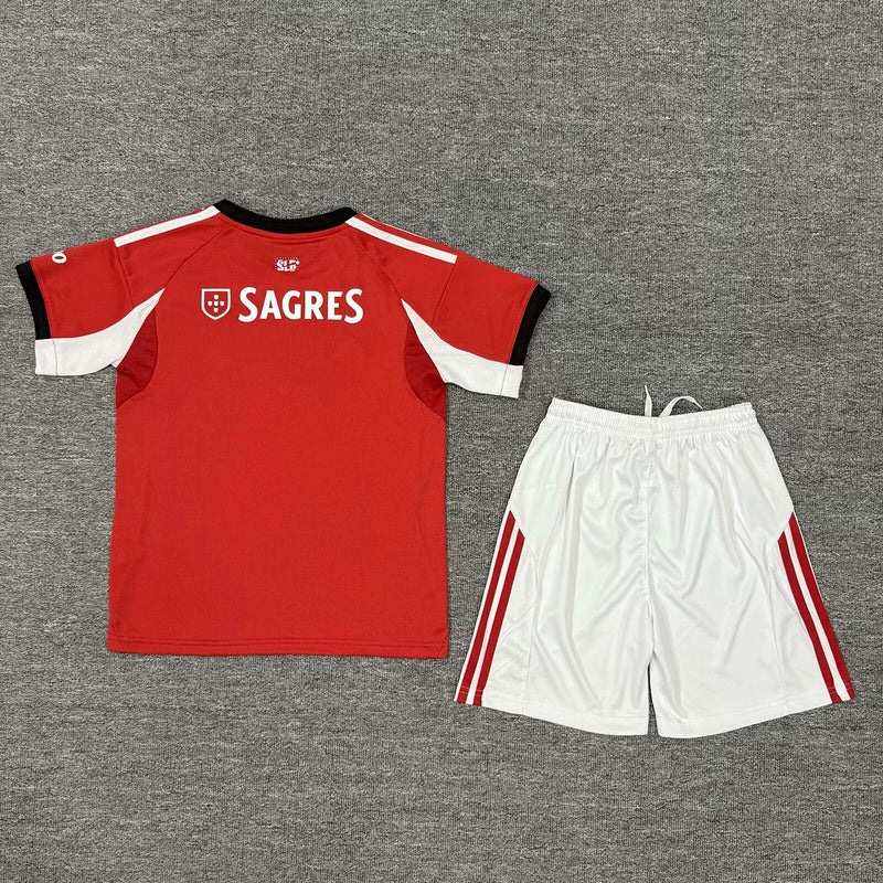 Camisola Benfica I 25/26 Conjunto Infantil – Edição 2025/2026 Encarnada