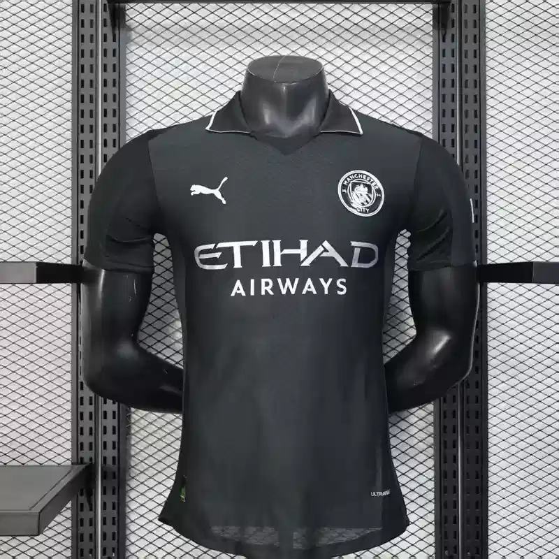 CAMISOLA MANCHESTER CITY ALTERNATIVA BLACK 25/26 - Homem (VERSÃO JOGADOR)