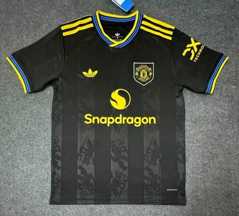 Camisola Manchester United III 25/26 Homem – Terceiro Equipamento Preto