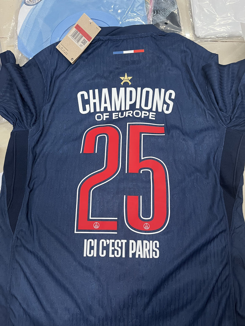 Camisola Paris Saint-Germain I 24/25 – Edição Champions League 2025 (Homem)