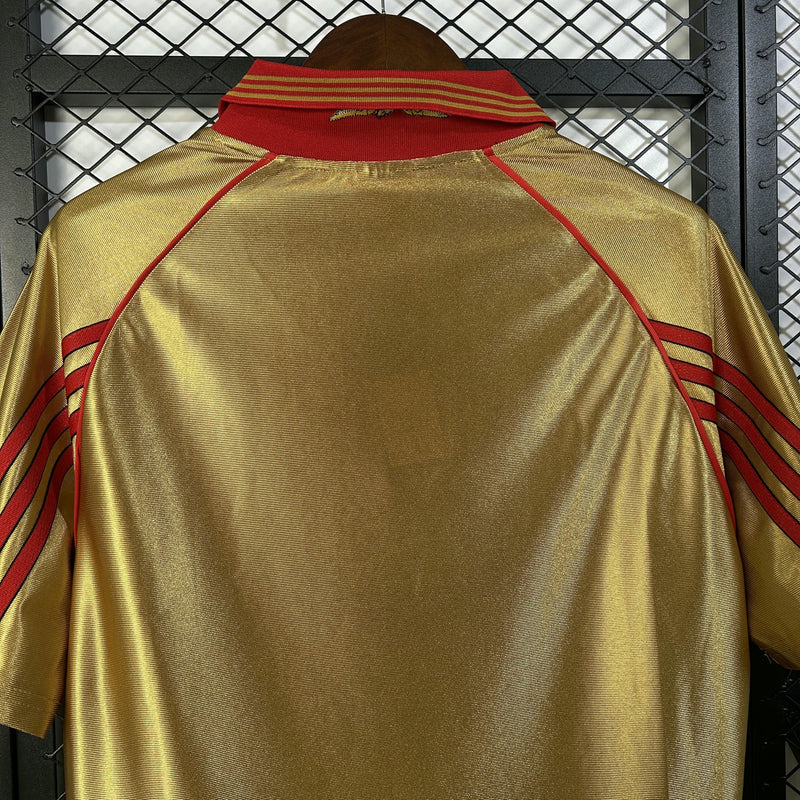 Camisola SL Benfica Alternativa 98/99 Retro Dourada – Homem  Clássico