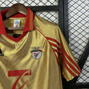 Camisola SL Benfica Alternativa 98/99 Retro Dourada – Homem  Clássico