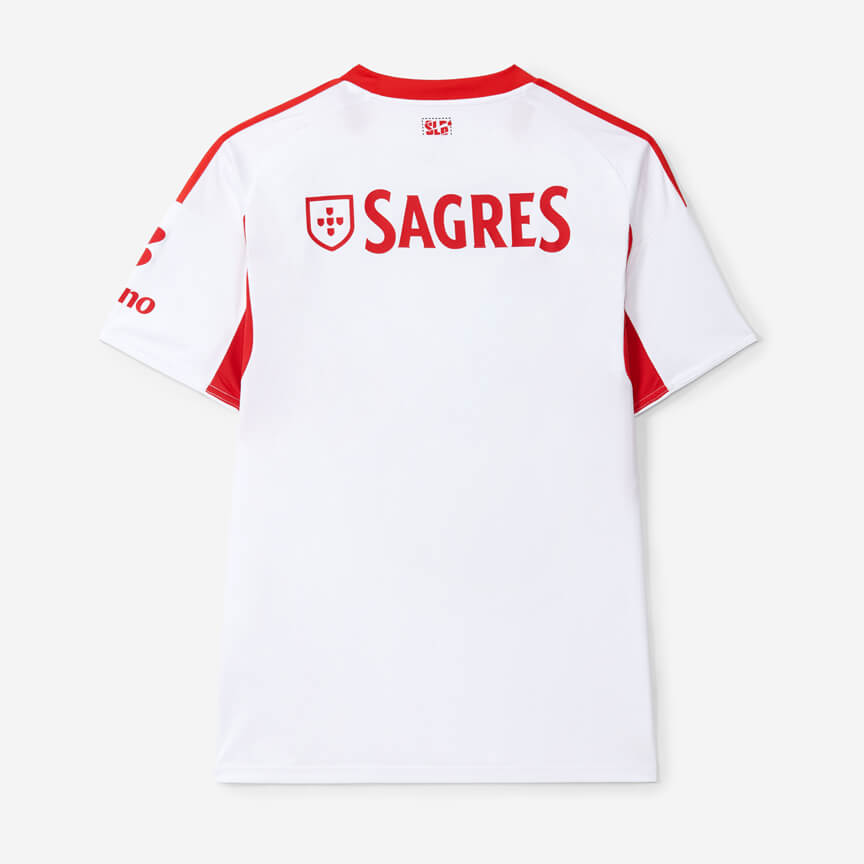 Camisola SL Benfica Alternativa Branco 25/26 – Homem  Equipamento Secundário