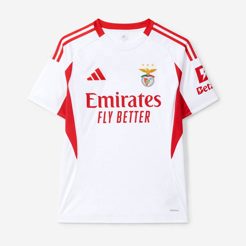 Camisola SL Benfica Alternativa Branco 25/26 – Homem  Equipamento Secundário