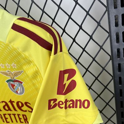 Camisola SL Benfica Guarda‑Redes 25/26 Criança – Conjunto Infantil Amarelo