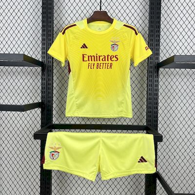 Camisola SL Benfica Guarda‑Redes 25/26 Criança – Conjunto Infantil Amarelo