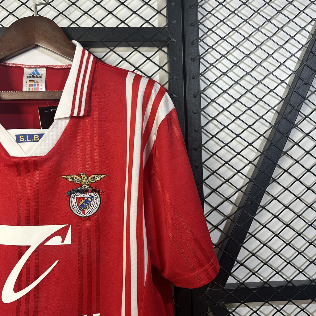 Camisola SL Benfica I 97/98 Homem – Camisola Retro Vermelha Adidas Anos 90