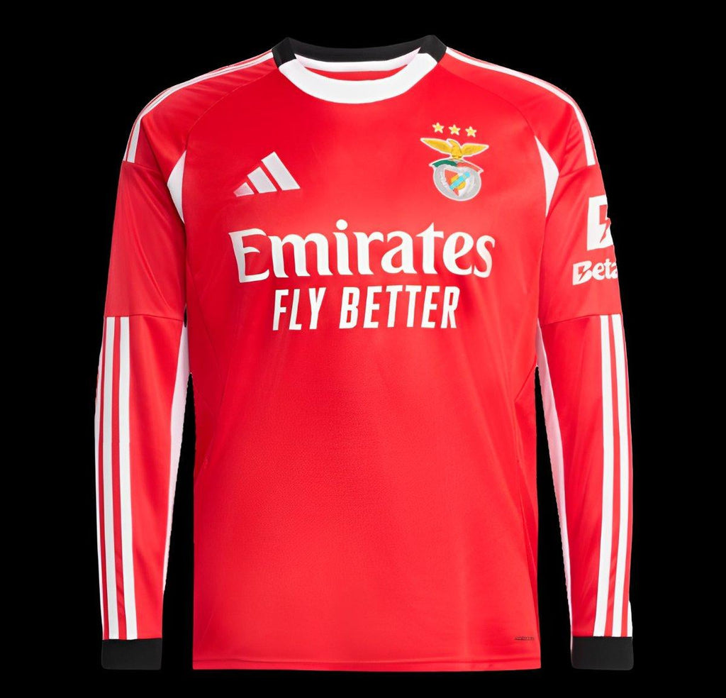 Camisola SL Benfica Principal 25/26 Manga Longa – Equipamento Titular Masculino