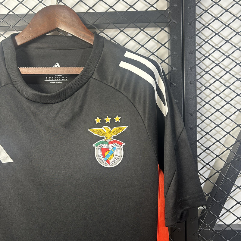 Camisola SL Benfica Treino Preto 25/26 Homem – T-shirt de Treino Benfica Preta