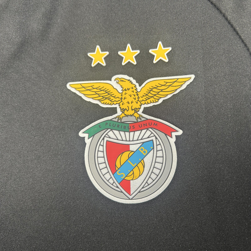Camisola SL Benfica Treino Preto 25/26 Homem – T-shirt de Treino Benfica Preta