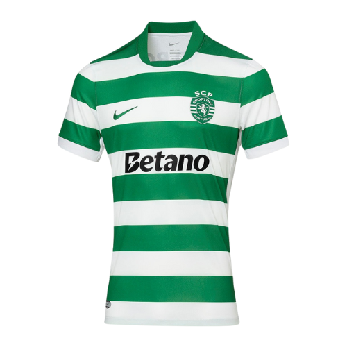 Camisola Sporting CP Principal 25/26 – Homem  Equipamento Verde e Branco