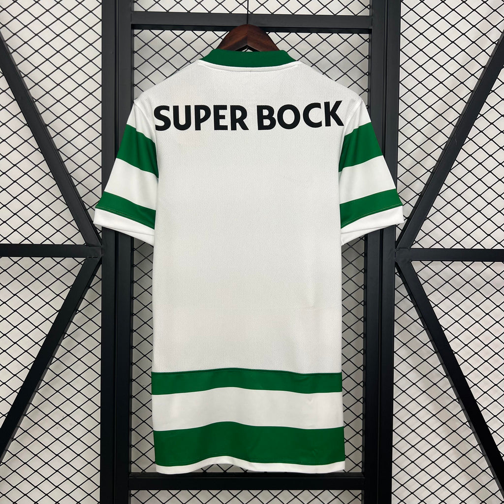 Camisola Sporting CP Principal 25/26 – Homem  Equipamento Verde e Branco