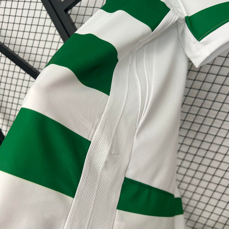 Camisola Sporting CP Principal 25/26 – Homem  Equipamento Verde e Branco