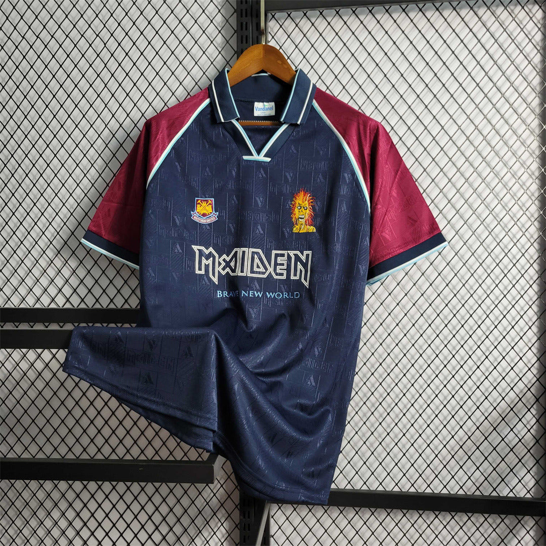 Camisola West Ham x Iron Maiden I 99/01 Homem (Retro) – Versão 2 com Escudo dos Hammers