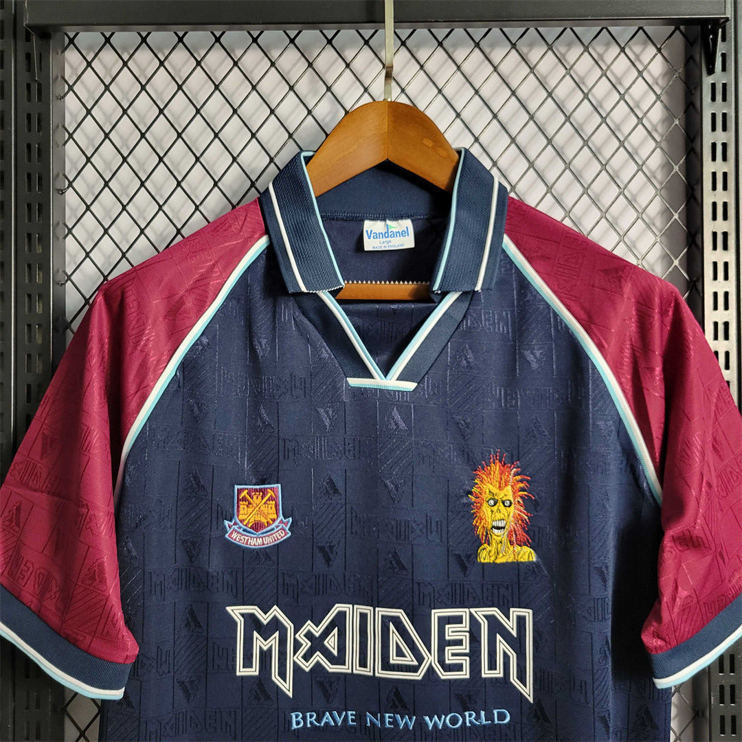 Camisola West Ham x Iron Maiden I 99/01 Homem (Retro) – Versão 2 com Escudo dos Hammers