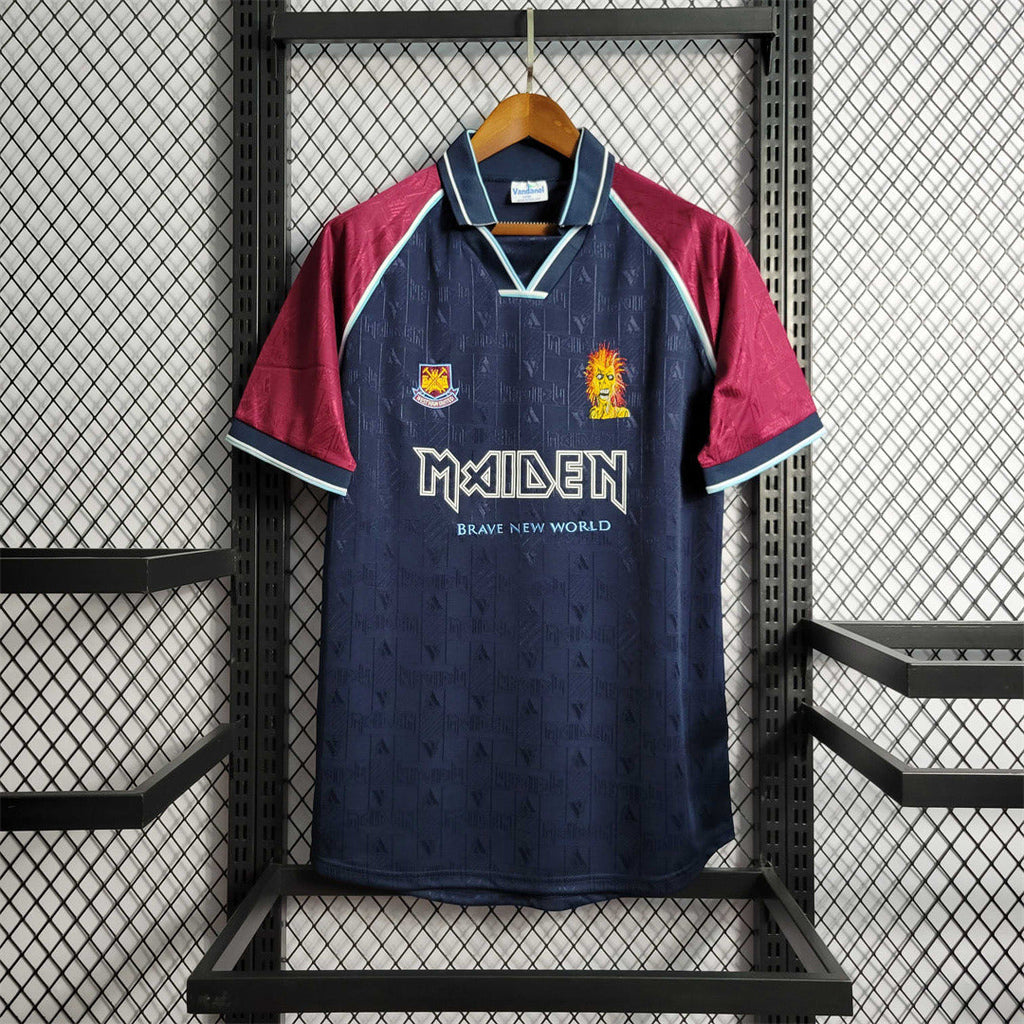 Camisola West Ham x Iron Maiden I 99/01 Homem (Retro) – Versão 2 com Escudo dos Hammers