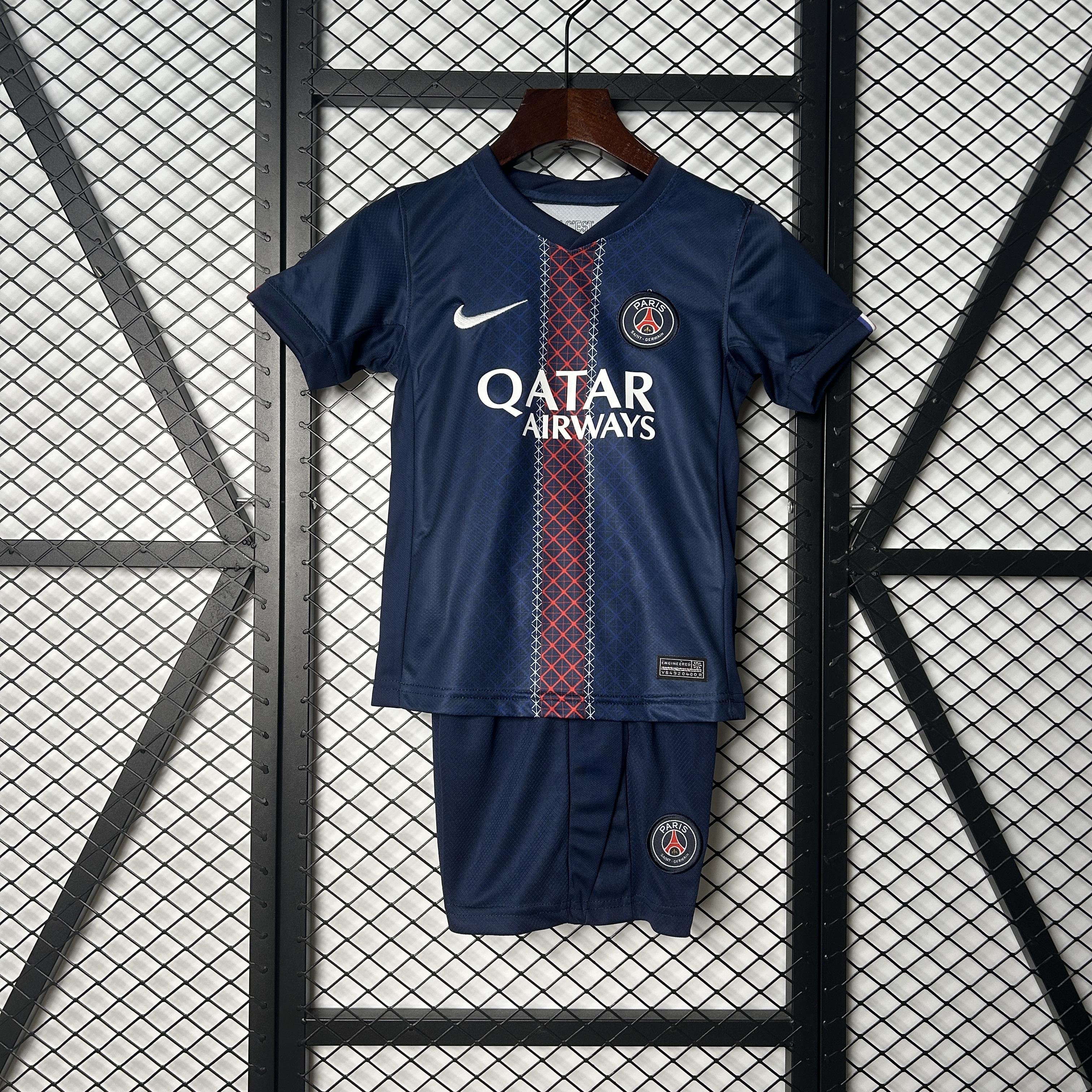 Conjunto Infantil Paris Saint-Germain I 25/26 – Camisola e Calção PSG Criança