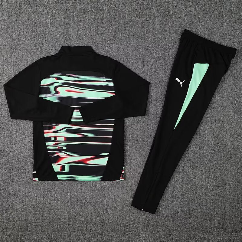 Fato de Treino Portugal 25/26 Preto e Verde Puma – Casaco e Calça Unissexo