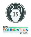 PATCH / BADGE - CHAMPIONS LEAGUE + FOUNDATION - REAL MADRID 15 - KIT
