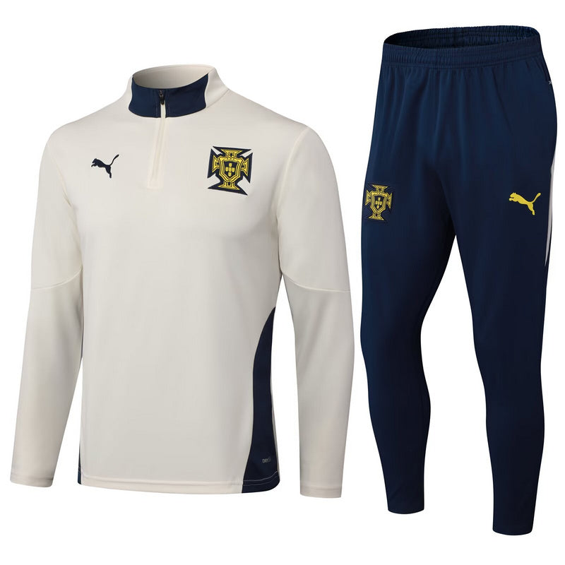 Portugal Fato de Treino 25/26 Bege – Conjunto Unissexo Puma