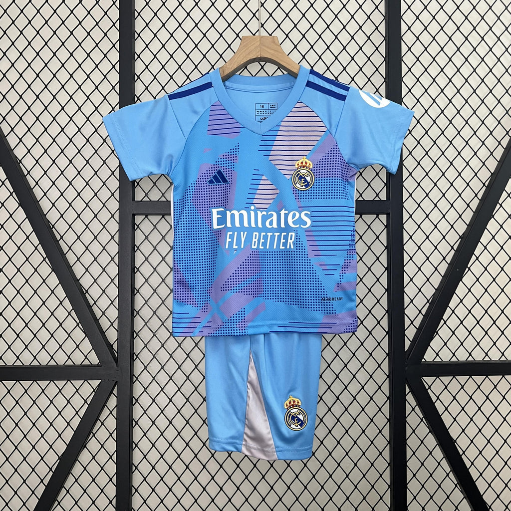 CAMISOLA REAL MADRID PORTERO/GUARDA REDES I 24/25 CONJUNTO INFANTIL